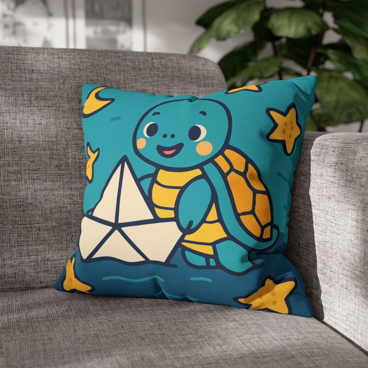Star Sailor Turtle soft cotton pillow cases