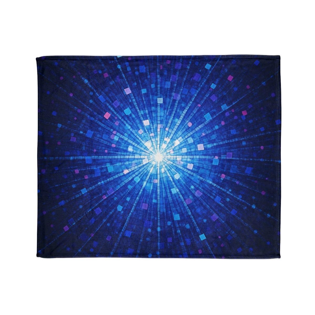 Photon Burst Mosaic stylish throw blankets