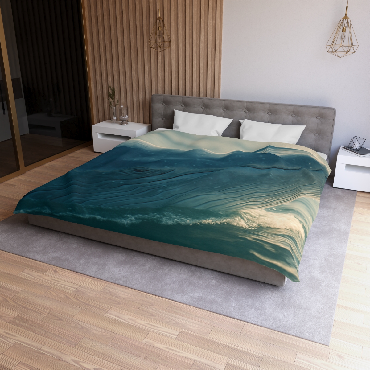 Ocean Song Blue Whale unique patterned duvets