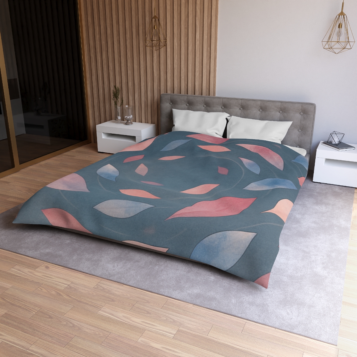 Orbiting Blossom Fragments unique patterned duvets