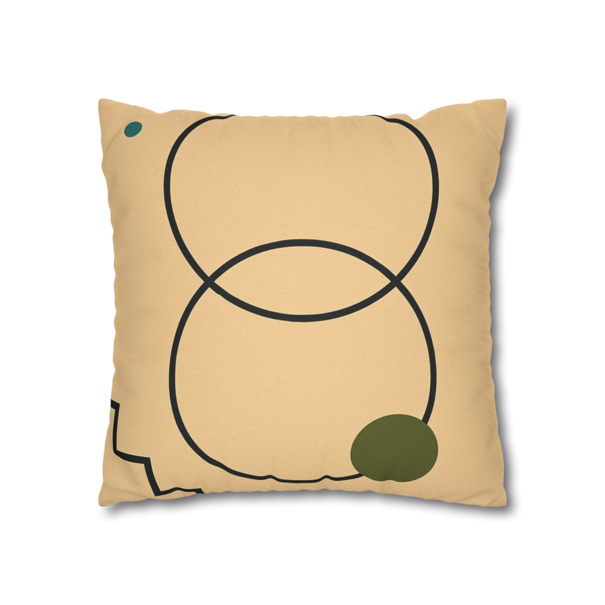 Aligned Rings With Corner Steps stylish decorative pillowcases