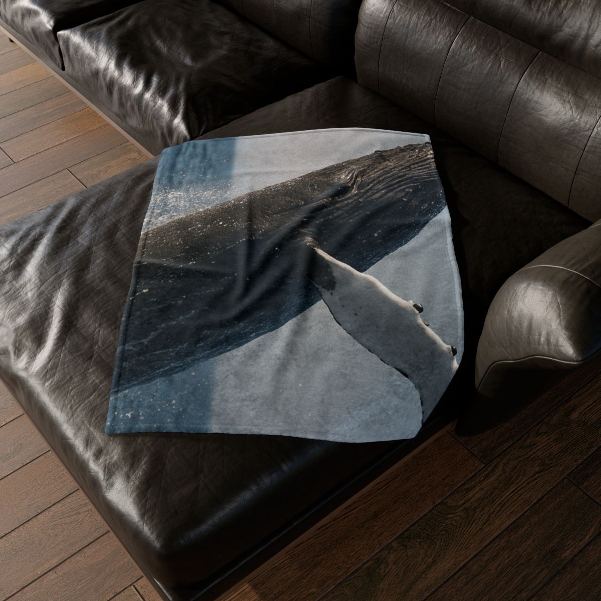 Tidal Song Humpback Whale stylish throw blankets