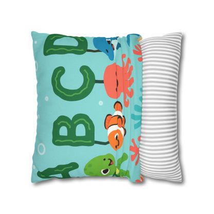 Coral Reef Alphabet Parade soft cotton pillow cases