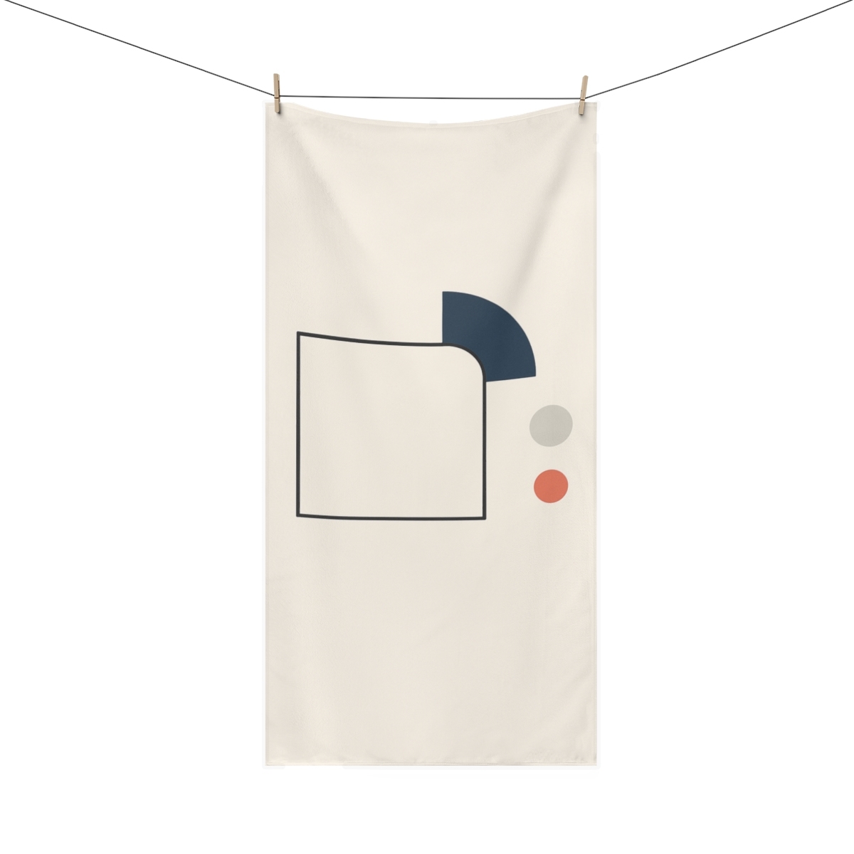 Open Frame With Drifting Arc decorative home towelscustom towels