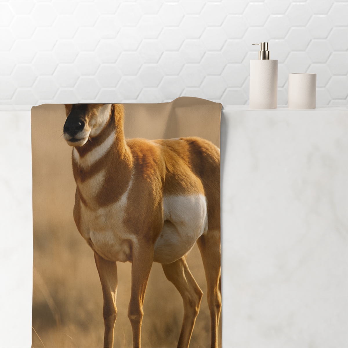 Golden Pulse Pronghorn soft cotton towels