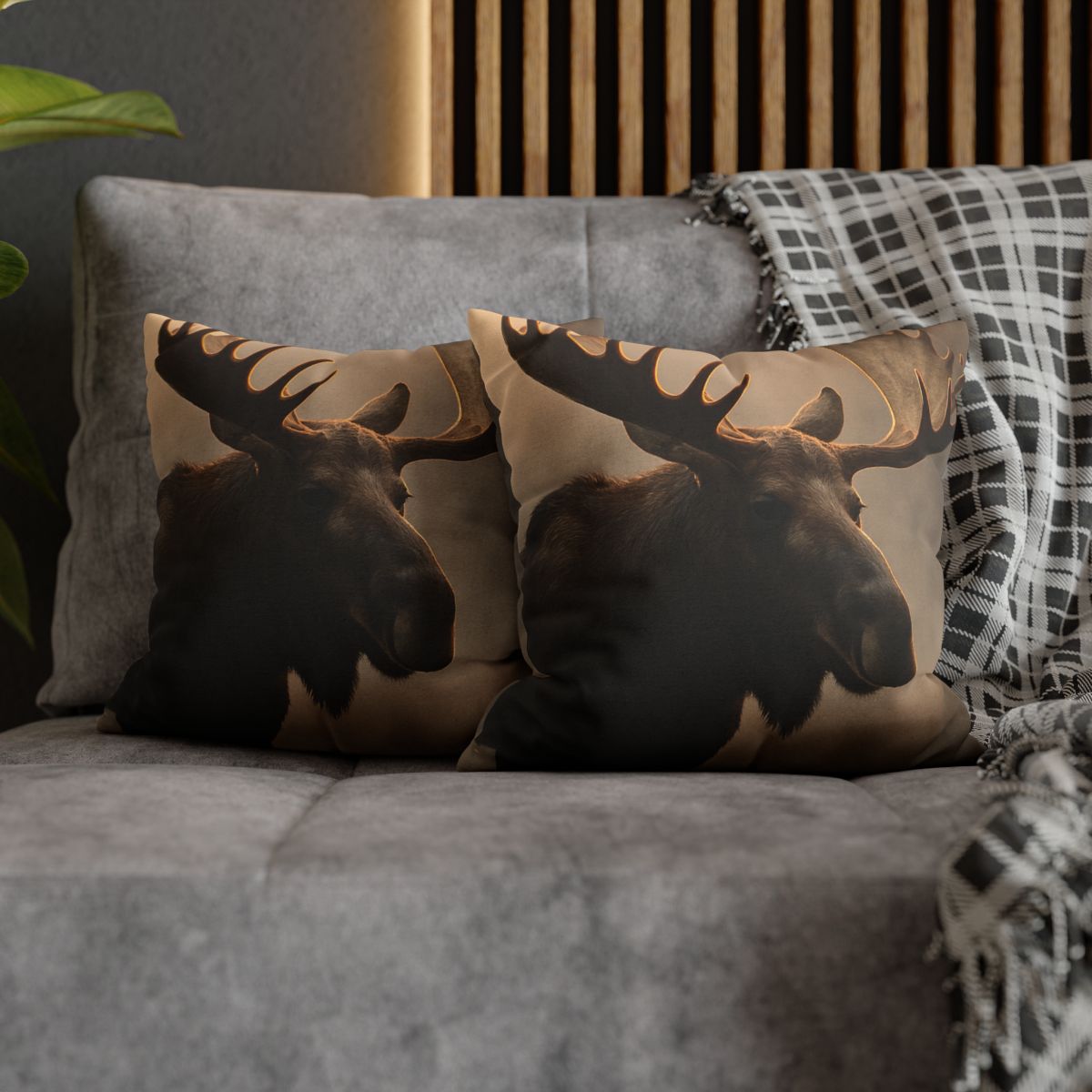 Dawn Mirror Moose designer print pillow cases
