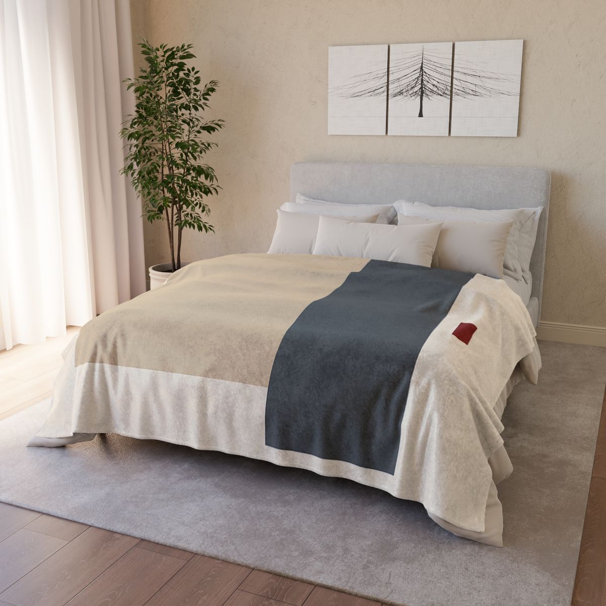 Offset Squares With Calm Corridor custom blankets