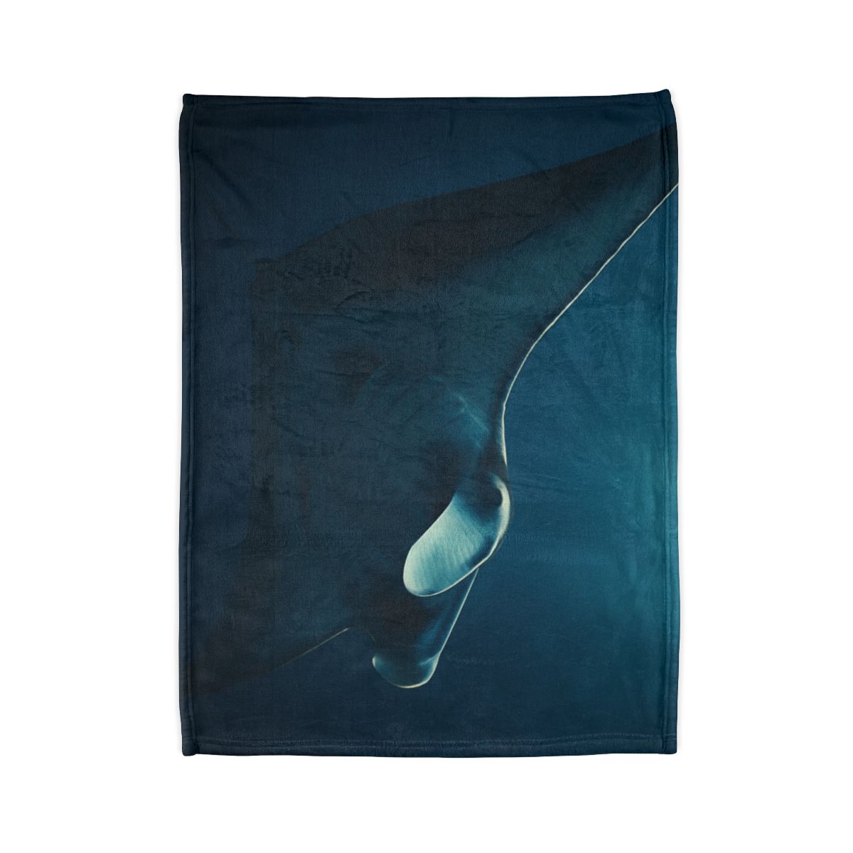 Starlit Glide Manta Ray designer printed blankets