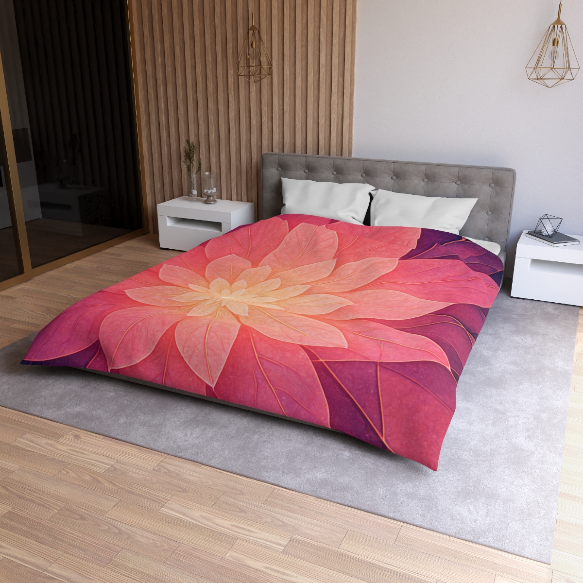 Petal Prism Overlap custom duvets