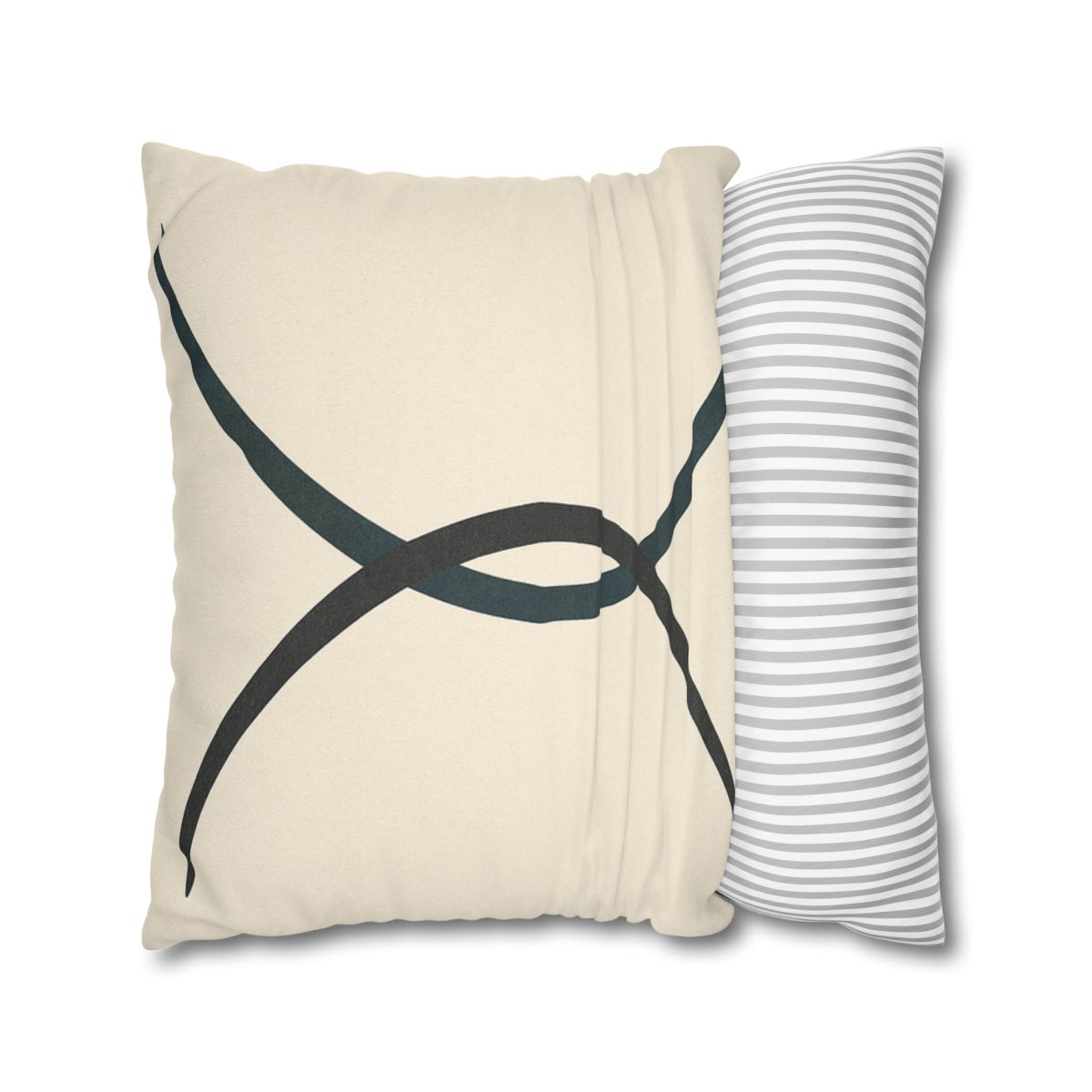 Intersecting Arc Duo Balanced designer print pillow cases