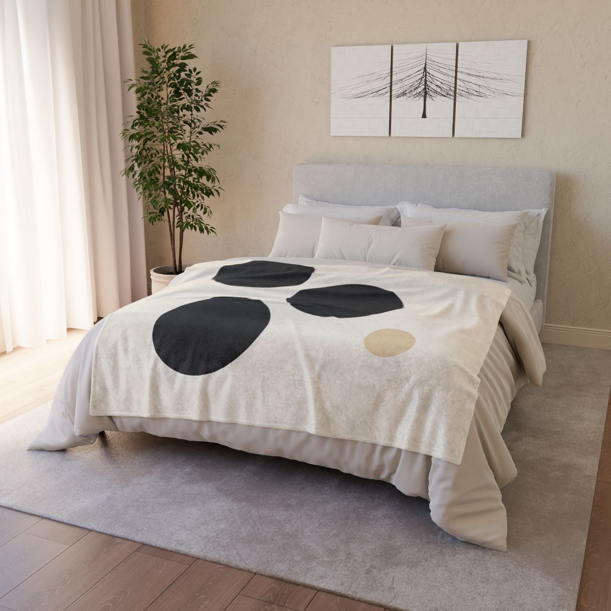 Asymmetric Dot Cluster trendy patterned blankets