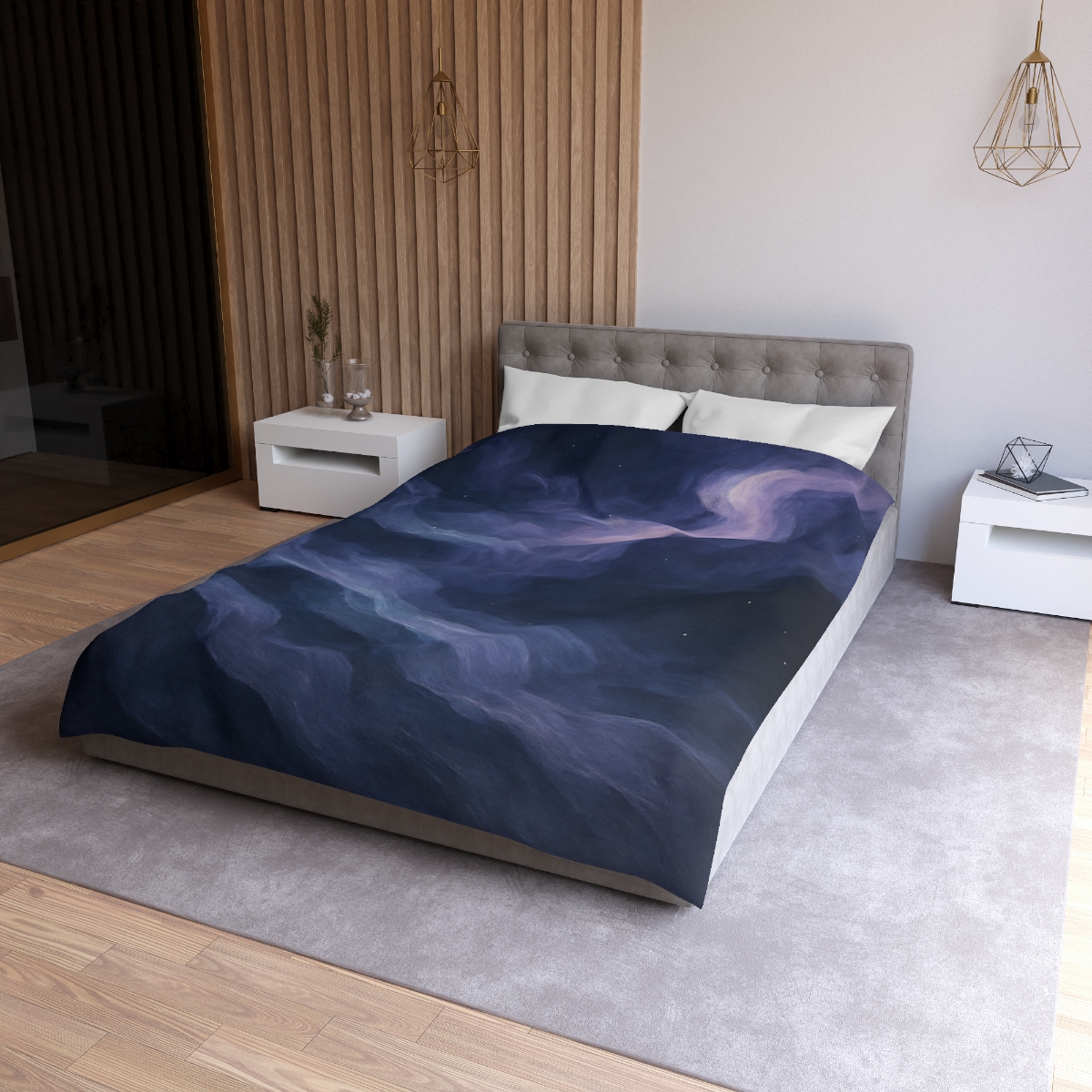 Nebula Lace Curtain designer printed duvets