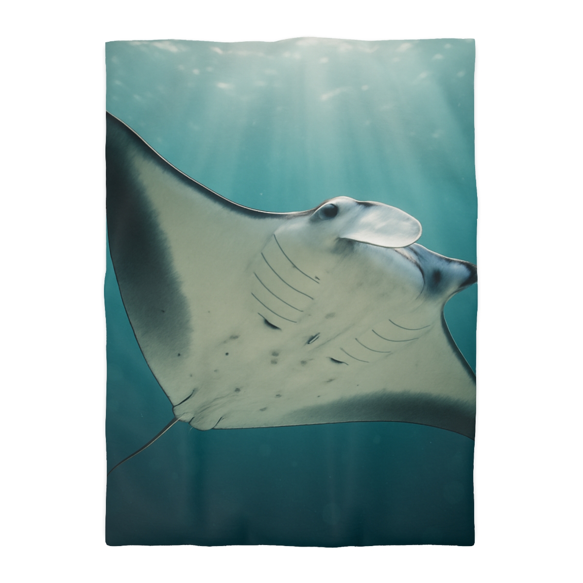 Celestial Glide Reef Manta Ray warm winter duvets