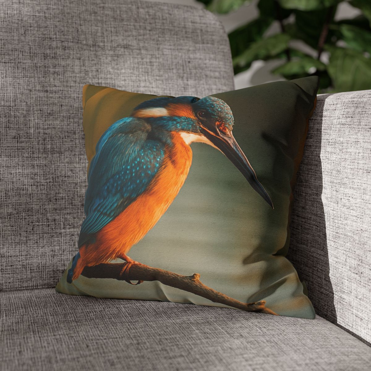 Aurora Splash Common Kingfisher comfortable bedding pillow covers