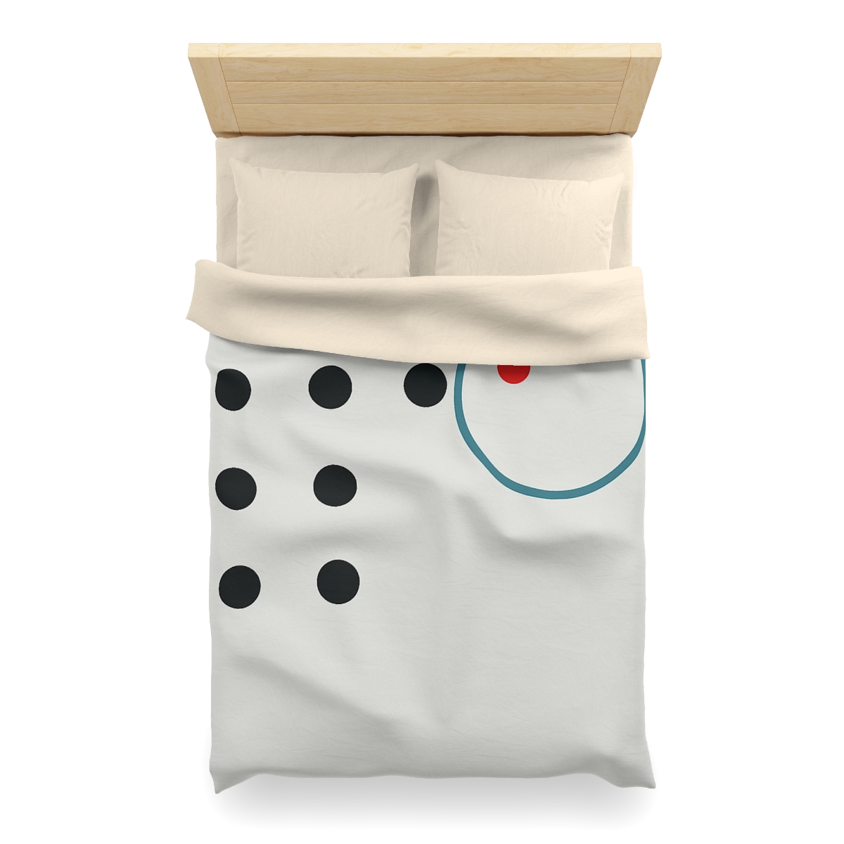 Broken Grid With One Orbit Ring designer printed duvets