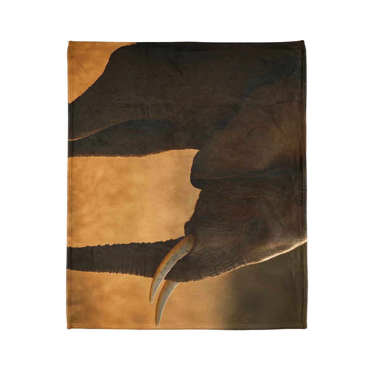 Gilded Horizon African Elephant unique gift blanketscustom blankets