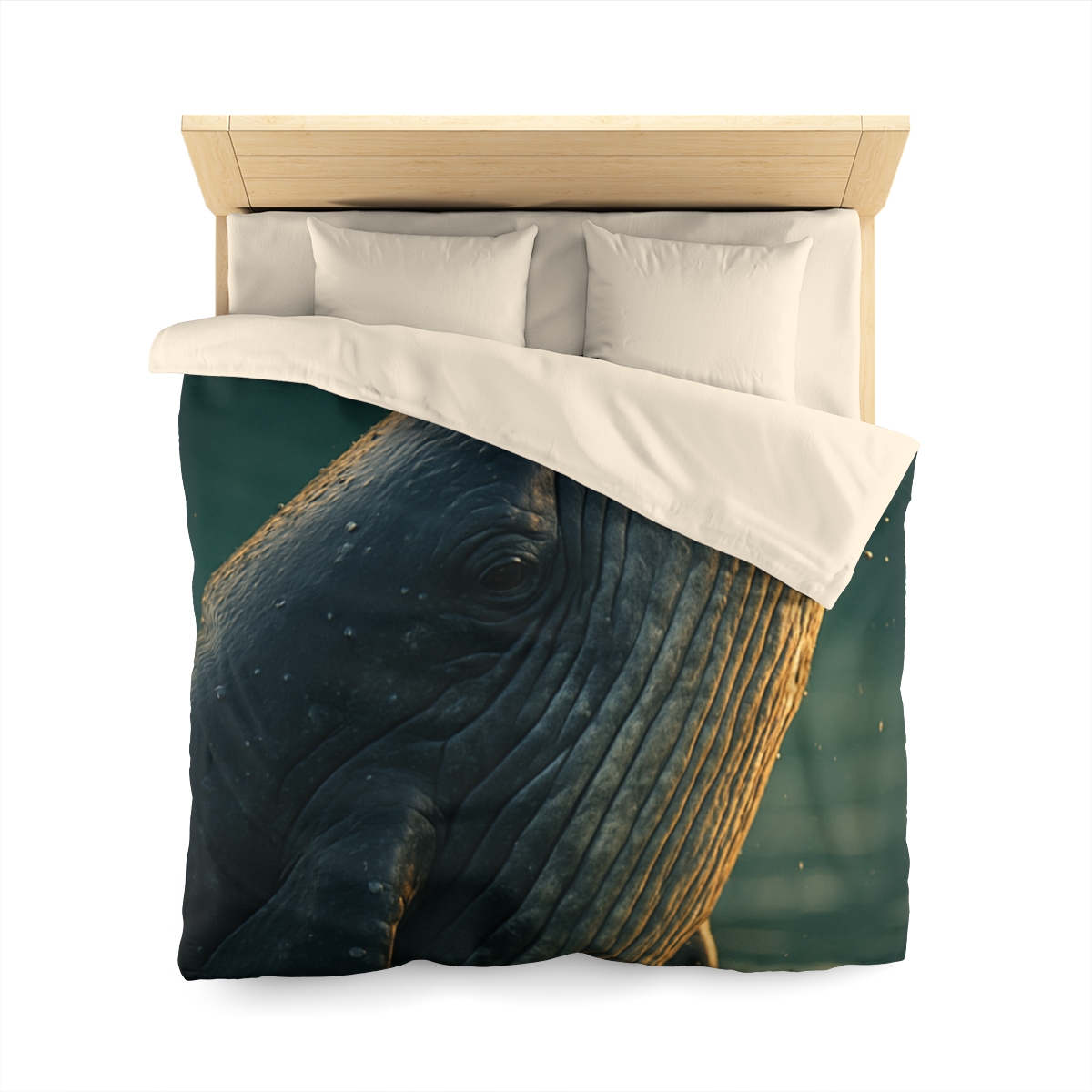 Silver Surge Humpback Whale soft comforter duvets