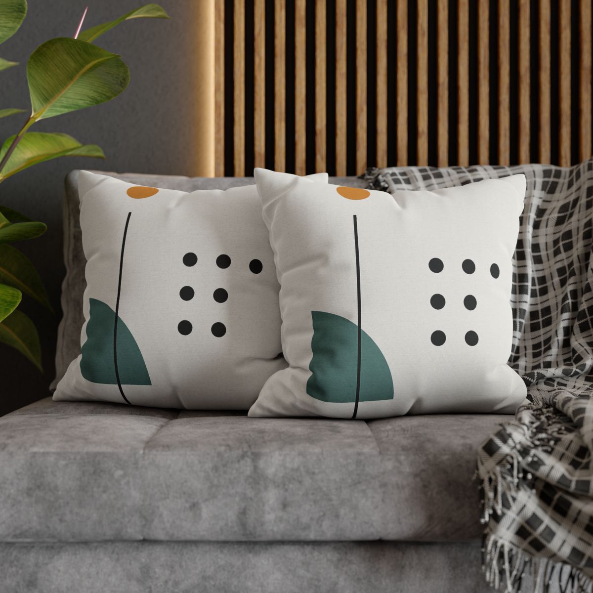 Sparse Meridian With Broken Grid trendy patterned pillow cases