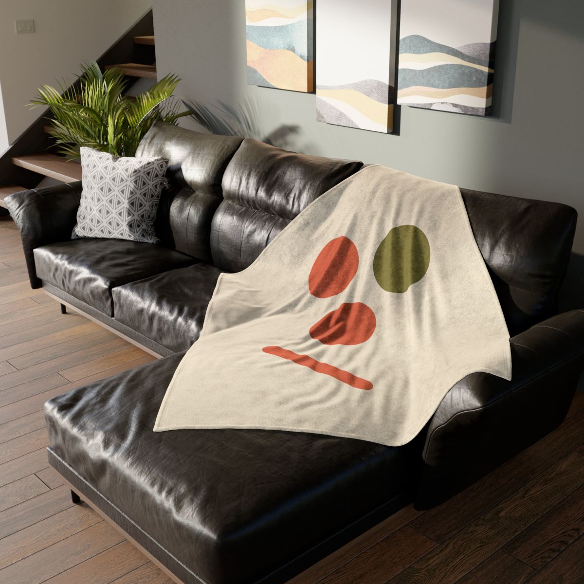 Three Point Triangle Rhythm stylish throw blankets