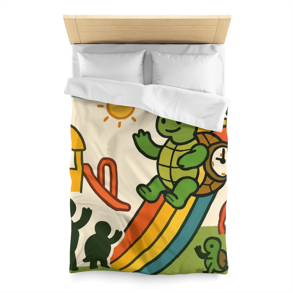 Time Traveling Tortoise Playground unique patterned duvets