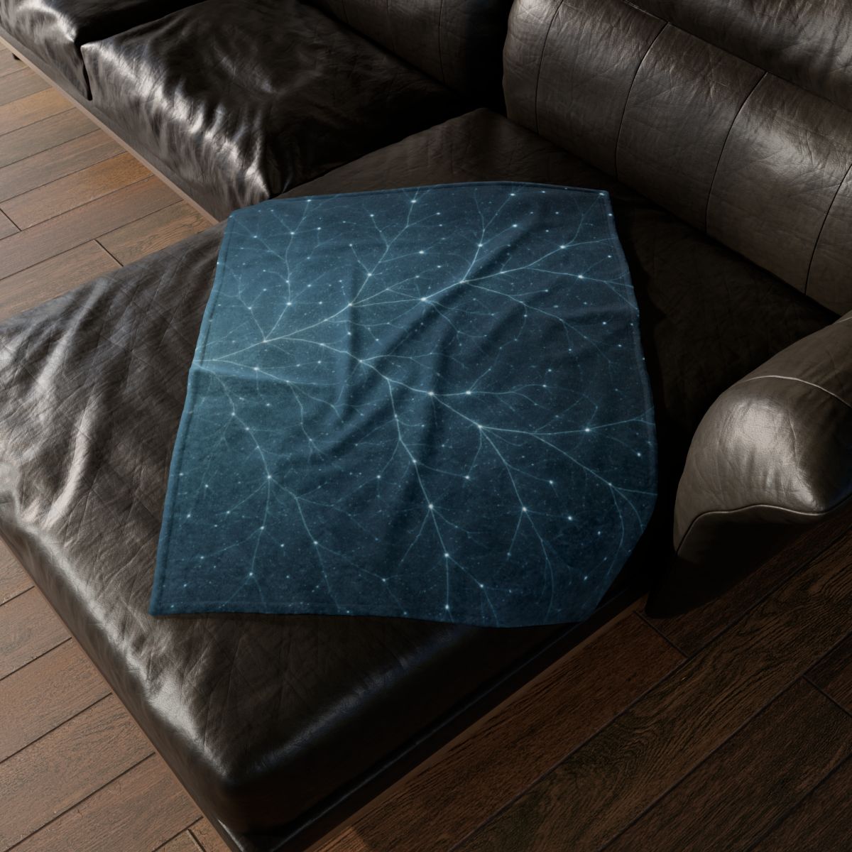 Starlit Fractal Canopy trendy patterned blankets