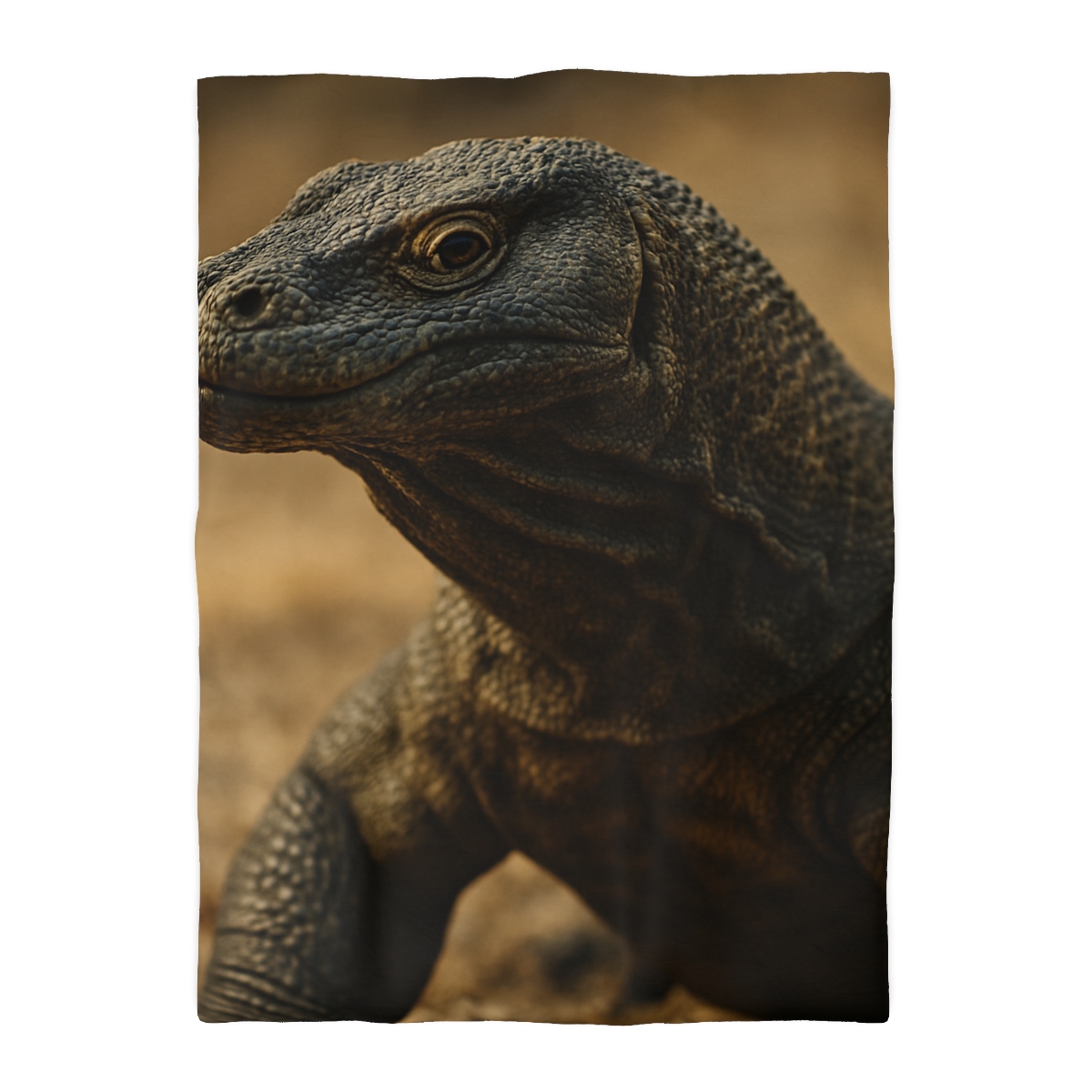 Ancient Sentinel Komodo Dragon designer printed duvets