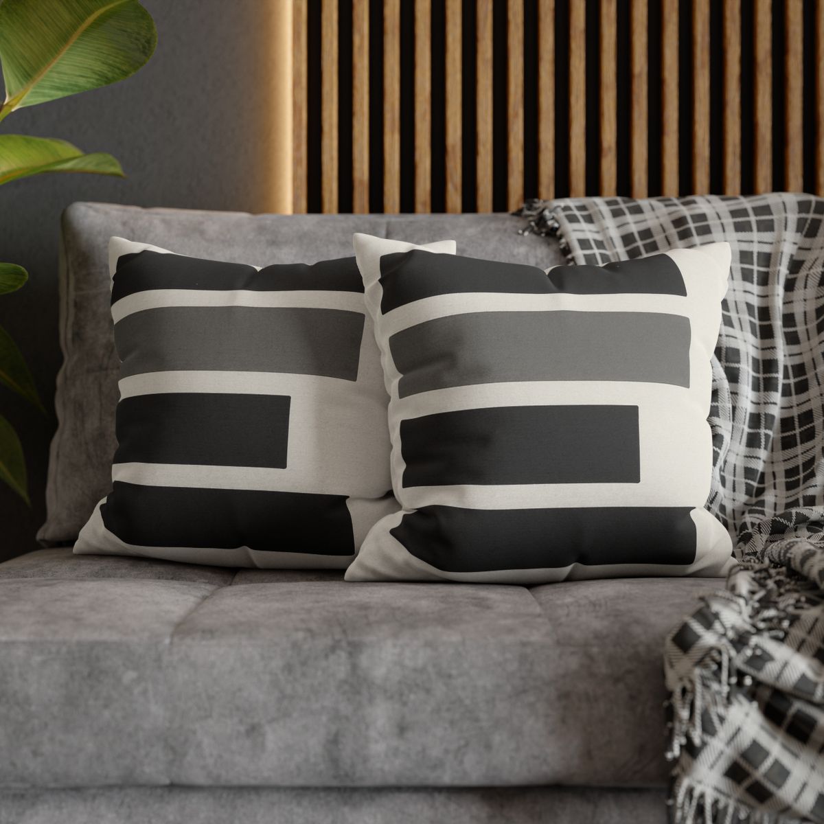 Stacked Bars With Open Gap custom pillow cases