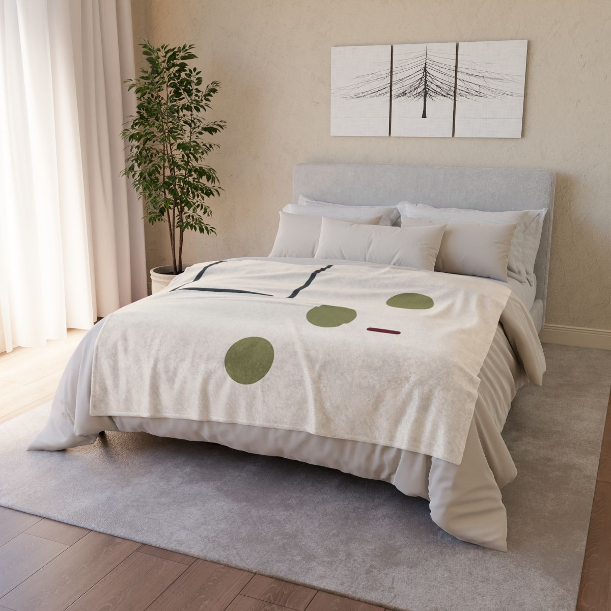 Framed Gap And Three Distant Points trendy patterned blankets