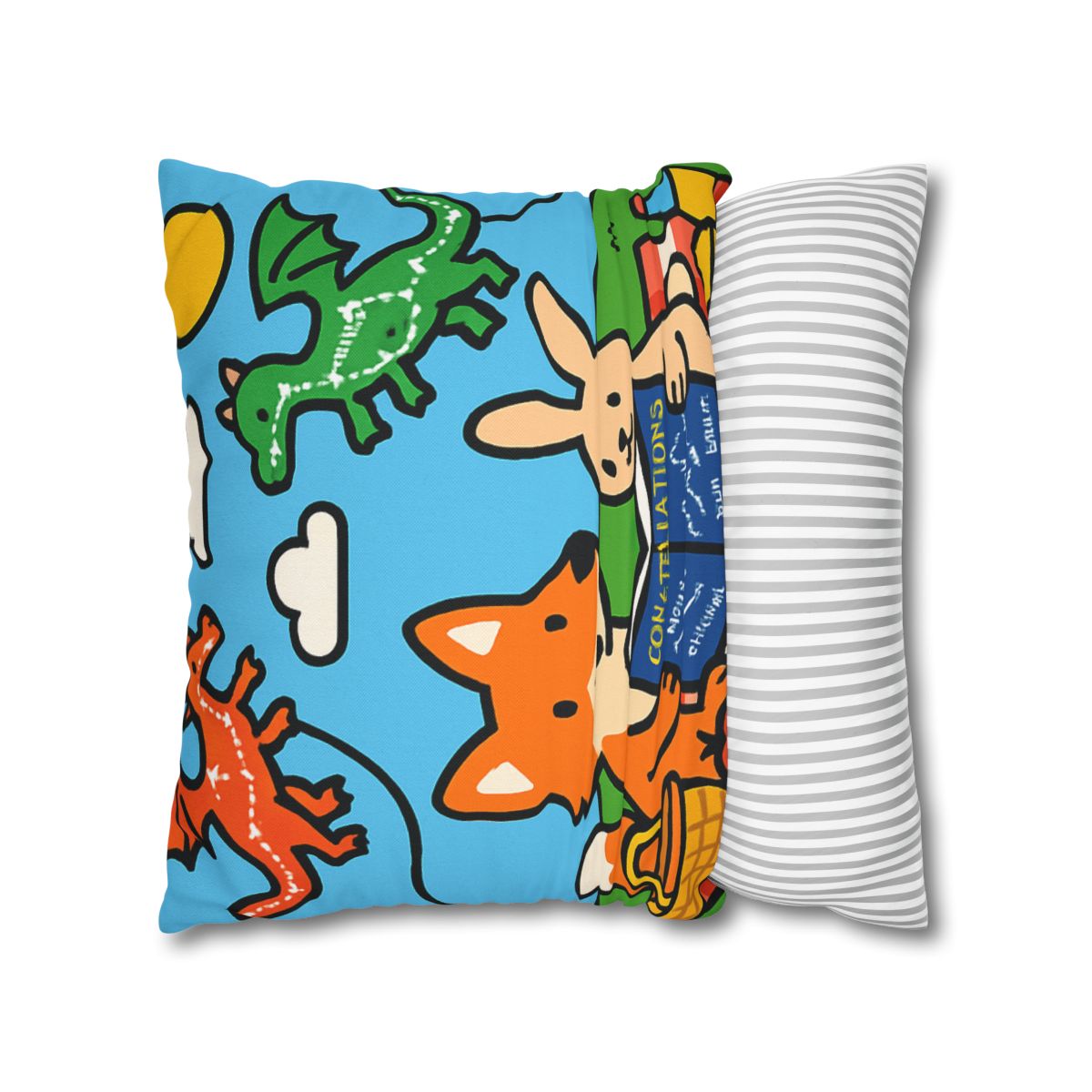 Sky Map Picnic With Dragon Kites personalized pillow covers