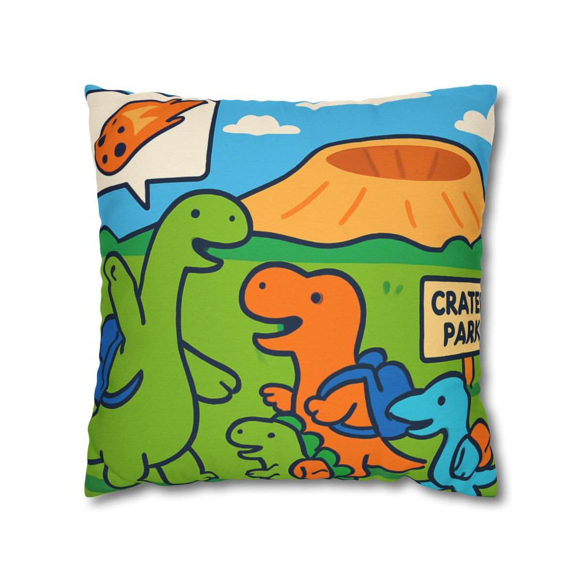 Cosmic Dino Field Trip comfortable bedding pillow covers