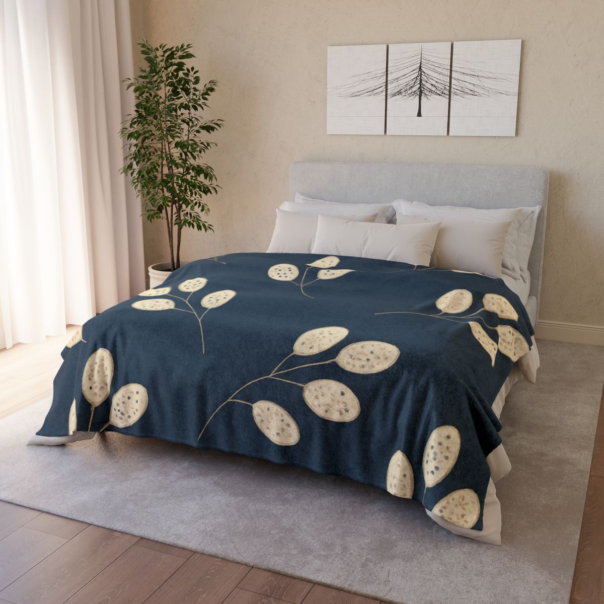 Seed Pod Constellation Dots trendy patterned blankets
