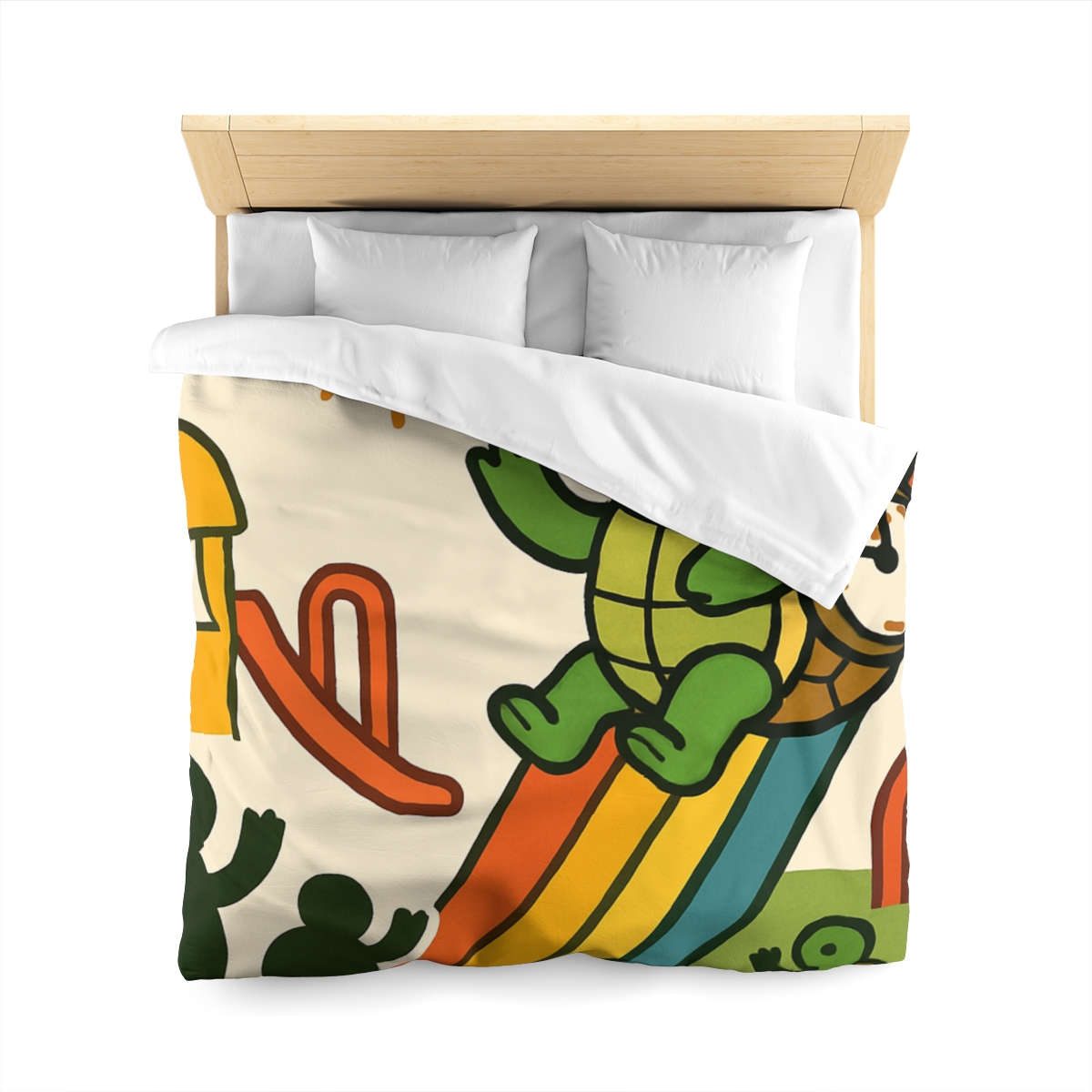 Time Traveling Tortoise Playground unique patterned duvets