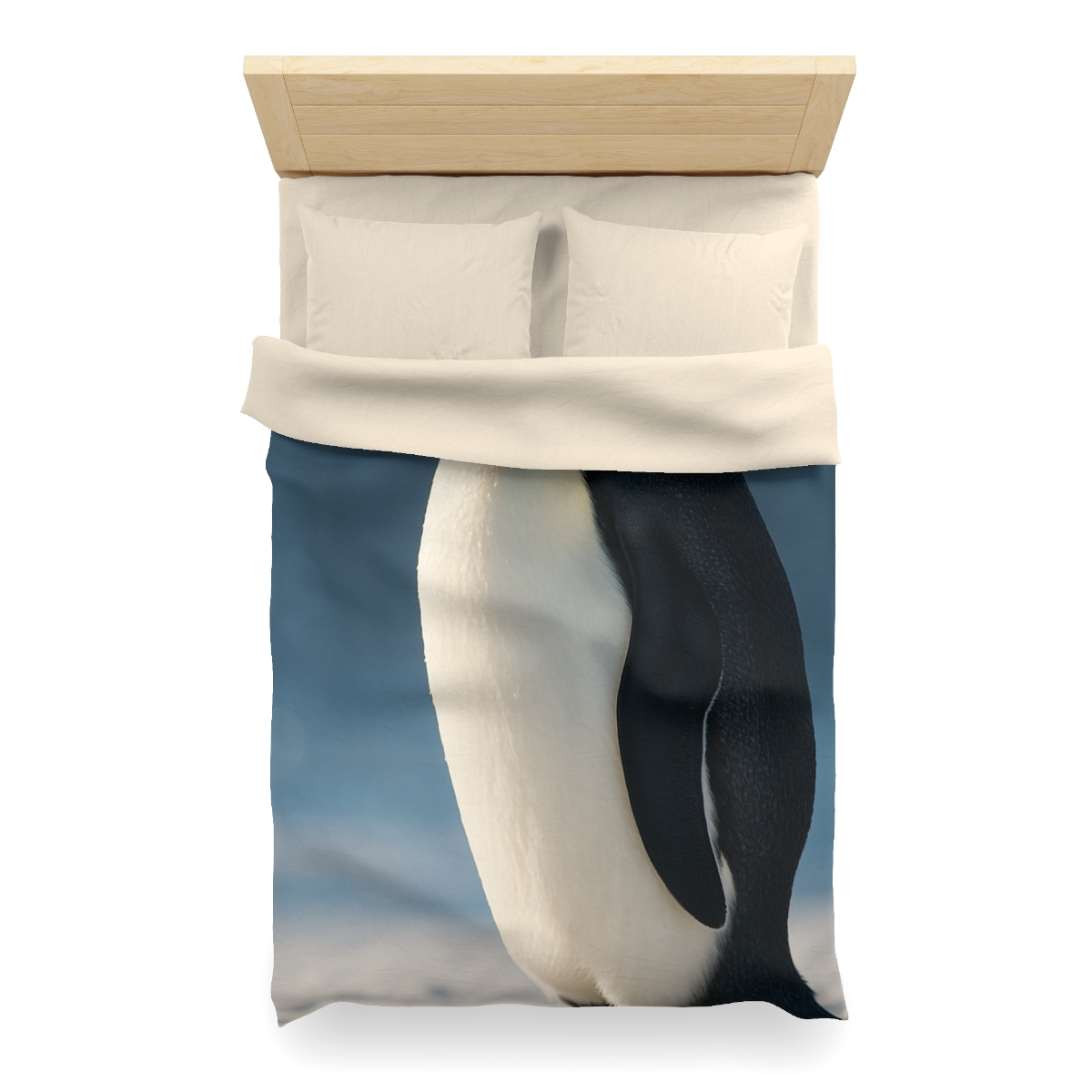 Aurora Drift Emperor Penguin custom duvets