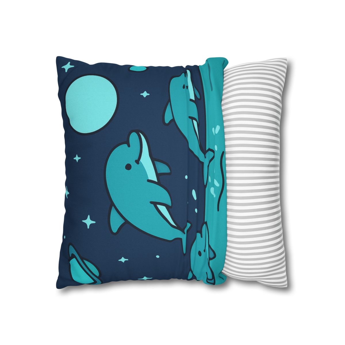 Starlight Sea And The Cosmic Dolphins custom pillow cases