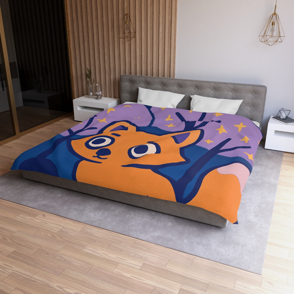 Galactic Forest Fox duvets for gifts