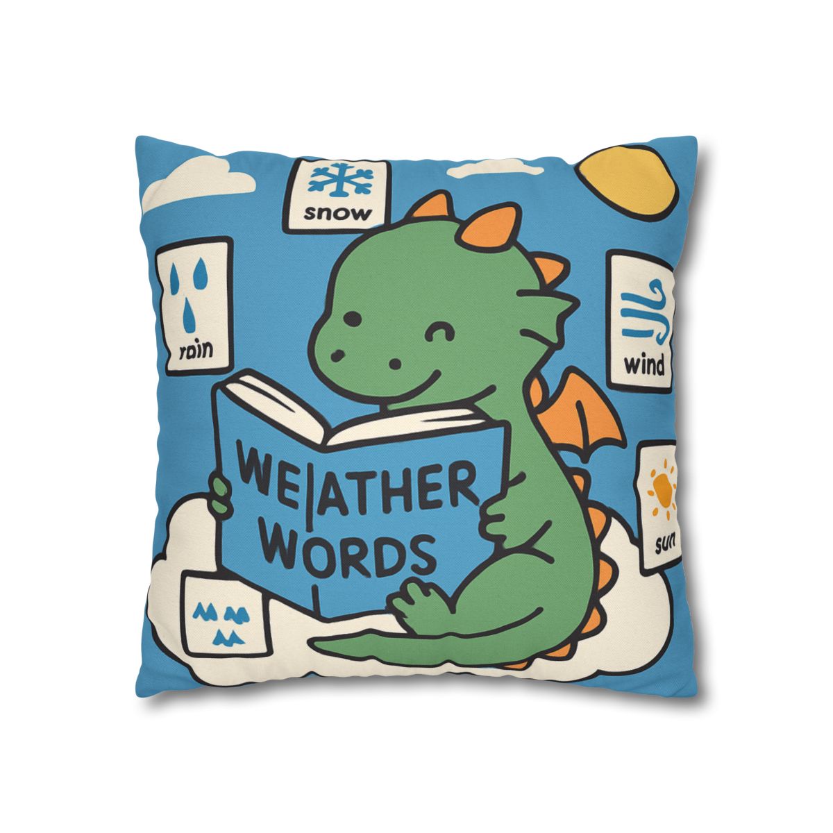 Cloud Library Dragon designer print pillow cases