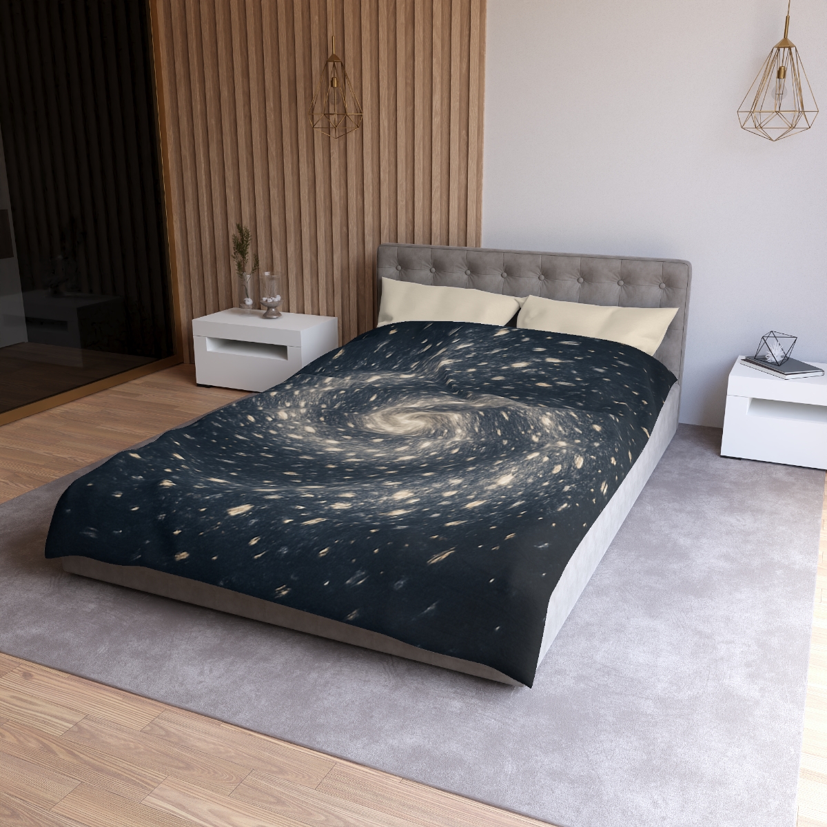 Radiant Particle Swirl trendy bedroom duvets