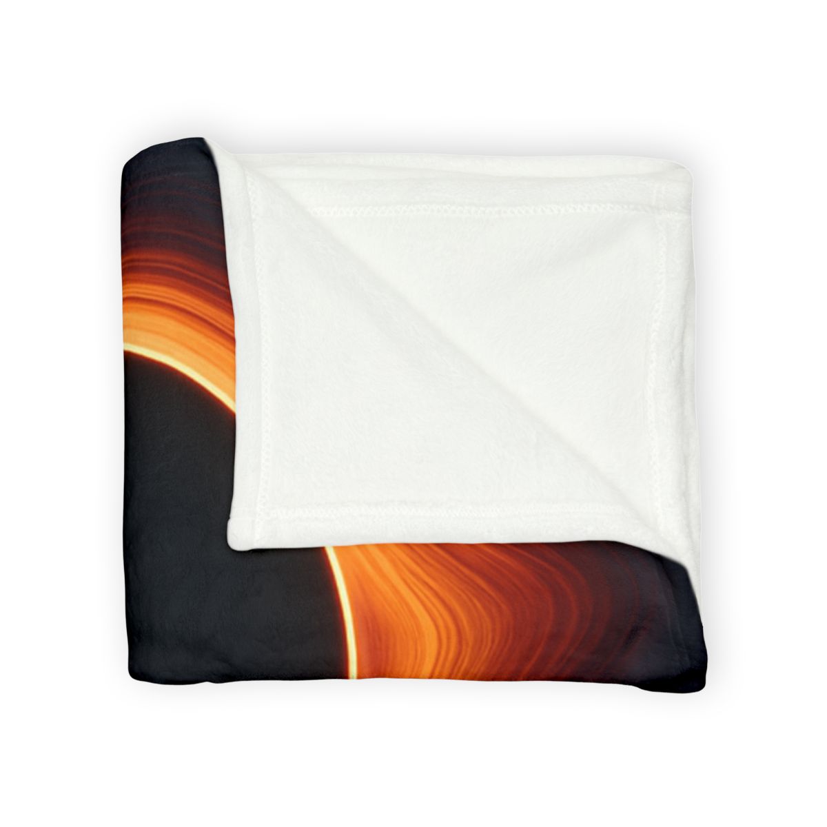 Black Hole Silhouette stylish throw blankets