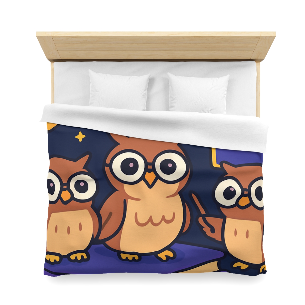 Galaxy Library Of The Wise Owls warm winter duvets