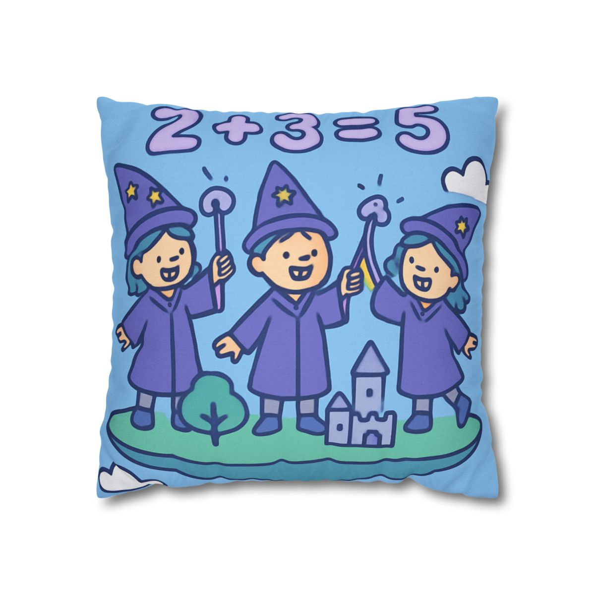 Math Wizards Floating Island comfortable bedding pillow covers