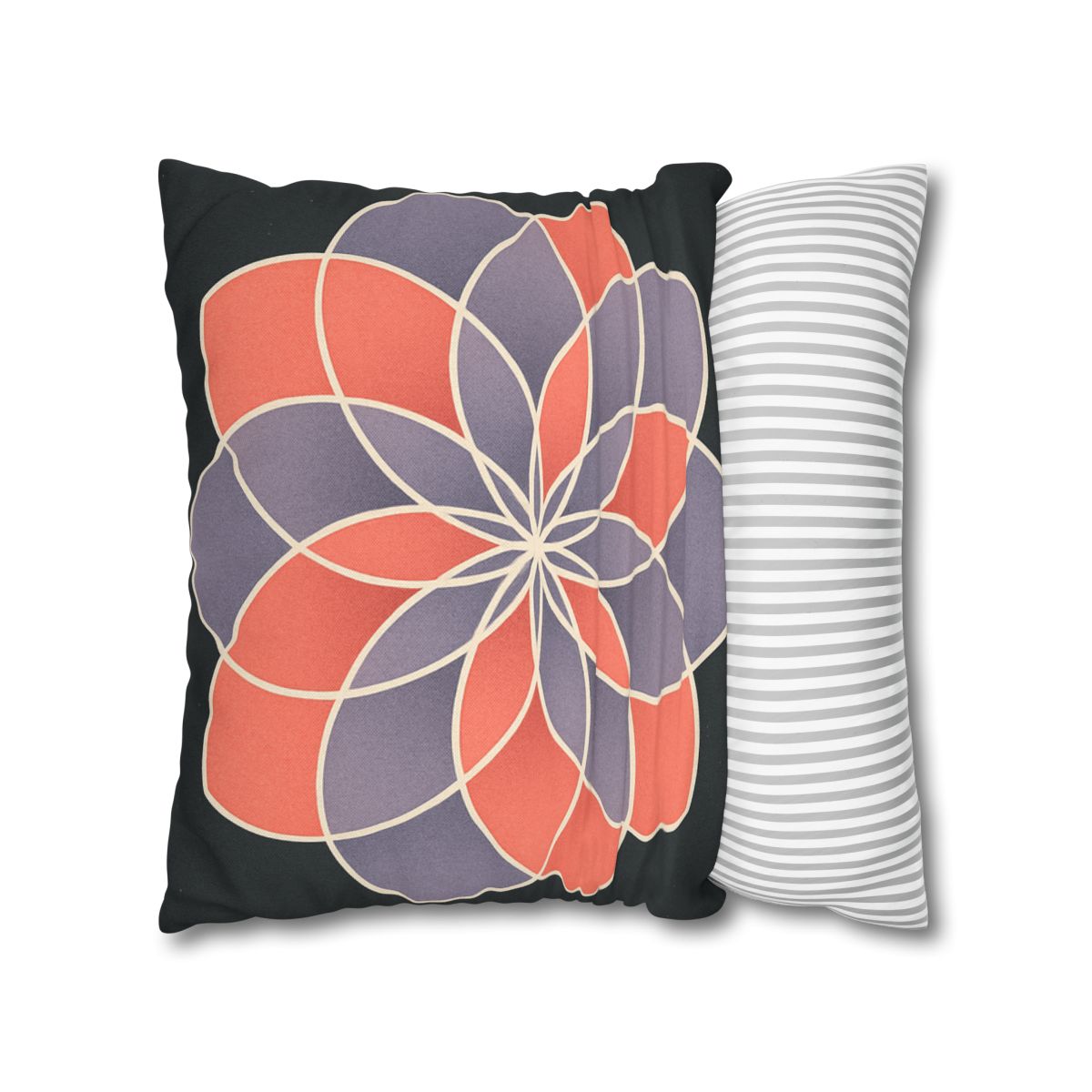 Petal Prism Overlap soft cotton pillow cases