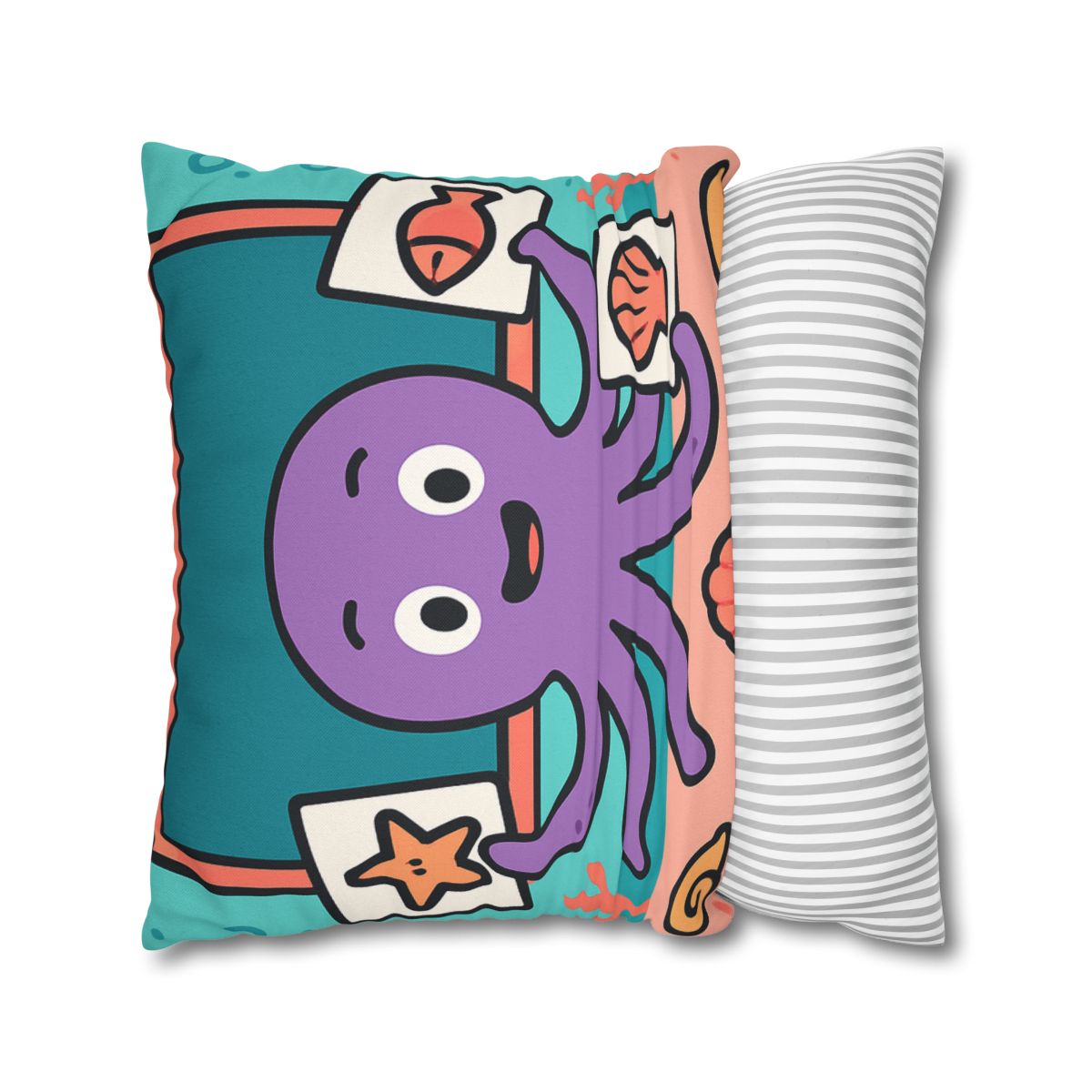 Coral Classroom Octopus comfortable bedding pillow covers