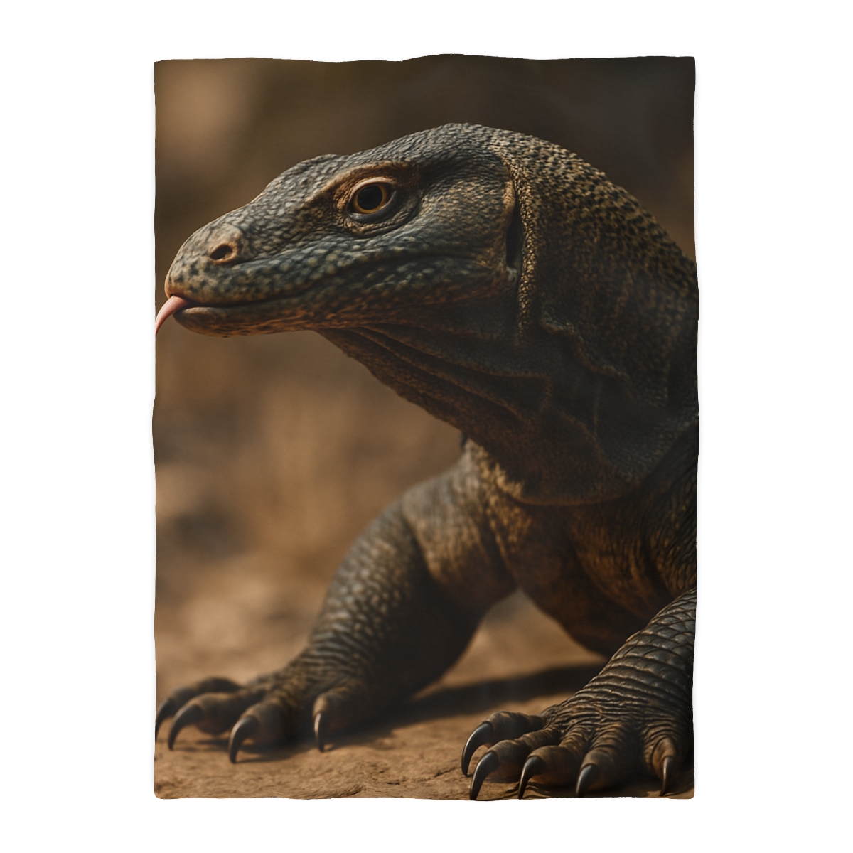 Ancient Sentinel Komodo Dragon personalized bedding duvets
