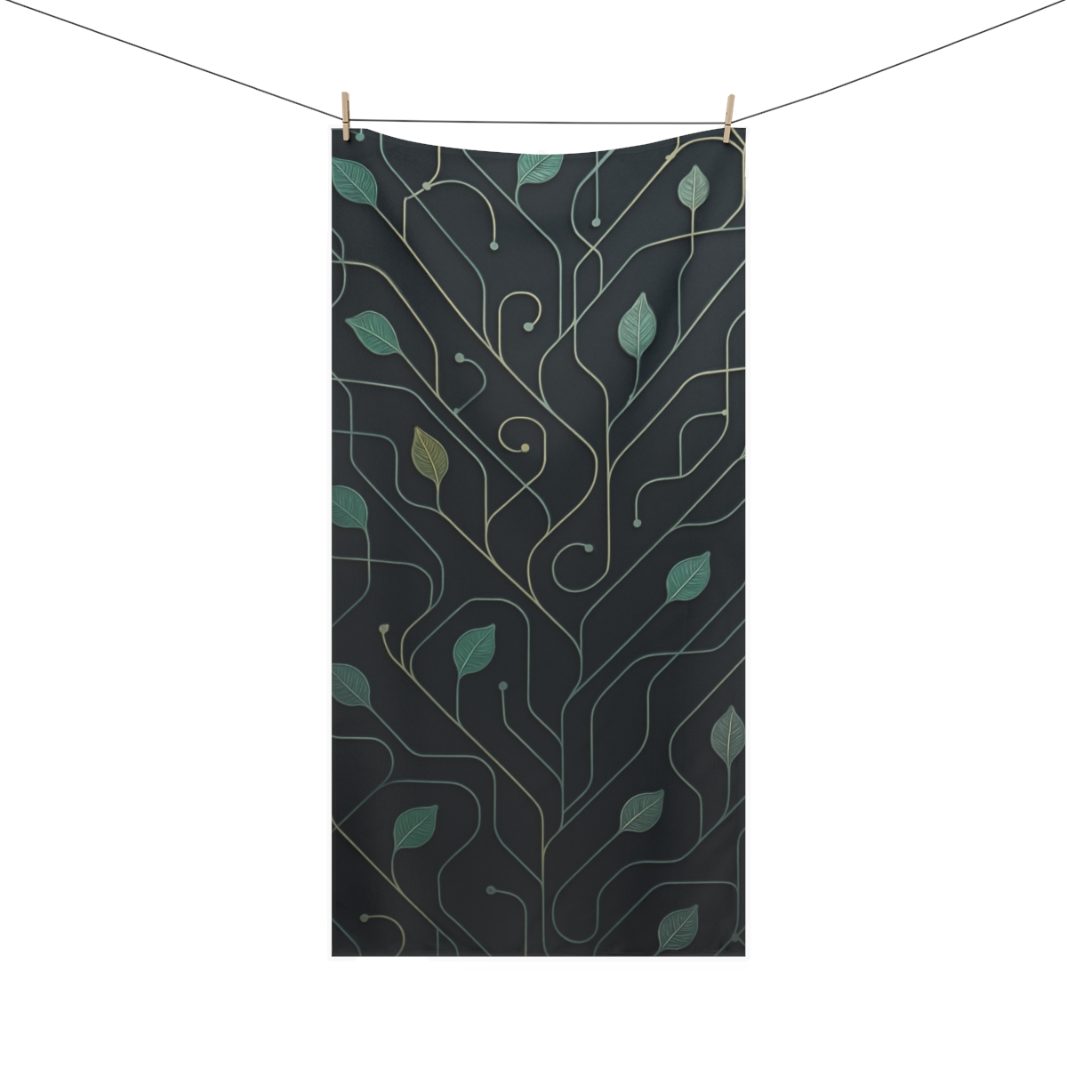 Vine Circuit Lattice decorative home towels