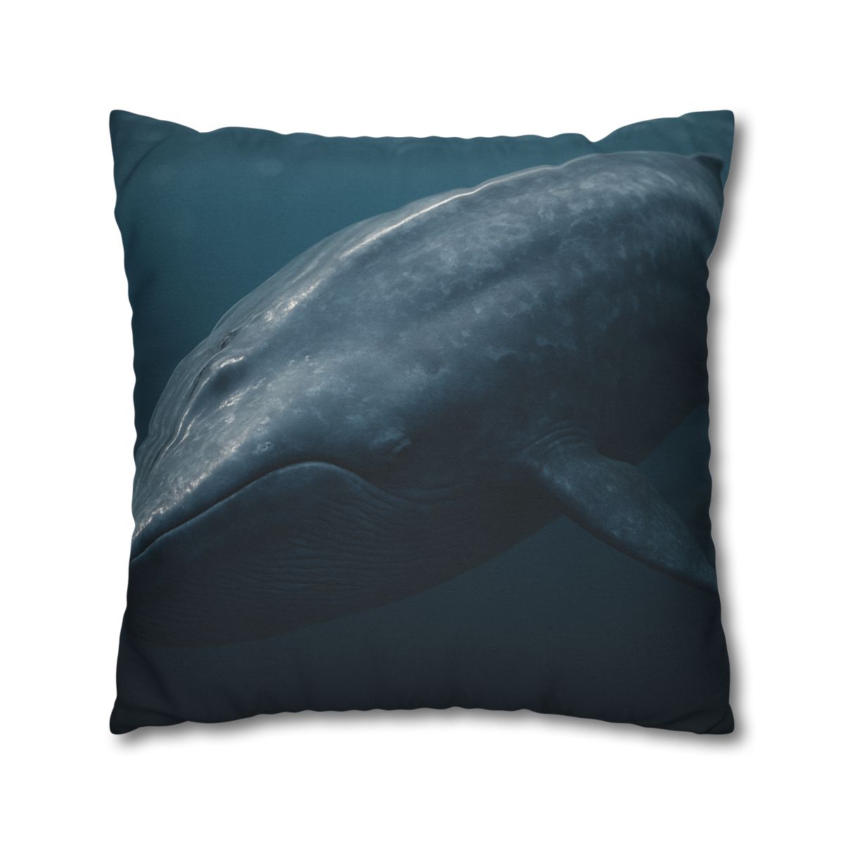 Silent Giant Blue Whale soft cotton pillow cases