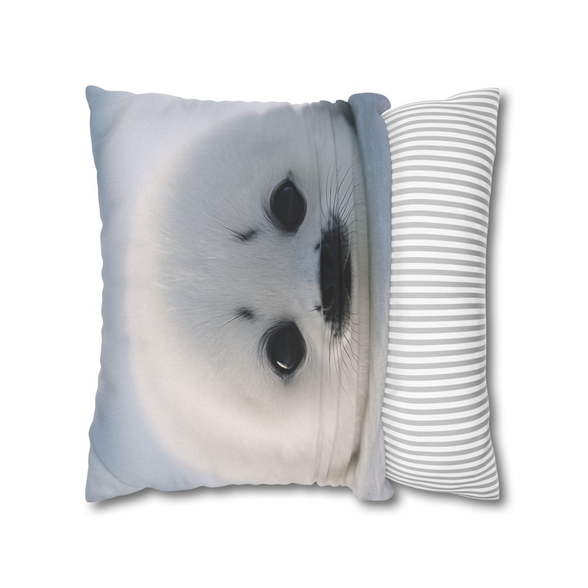 Snow Dream Harp Seal Pup stylish decorative pillowcases