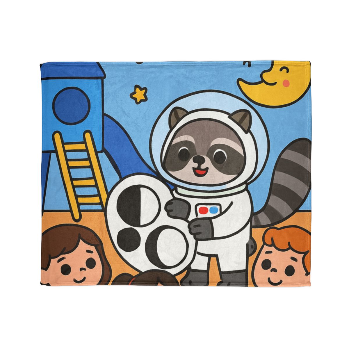 Moon Phase Playground Parade personalized cozy blankets