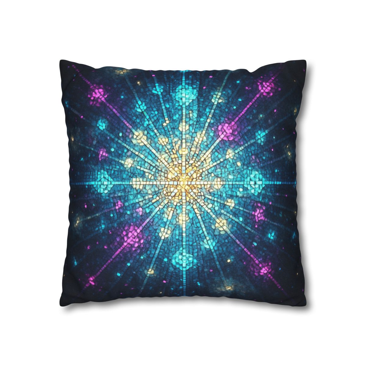 Photon Burst Mosaic designer print pillow cases