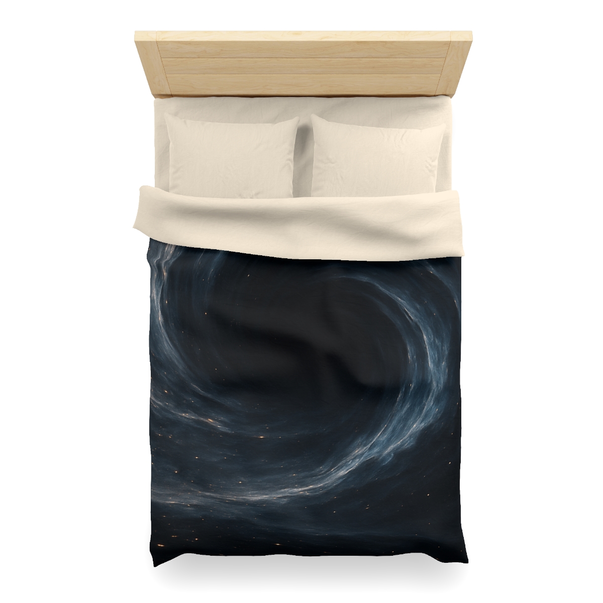 Gravity Well Vortex designer printed duvets