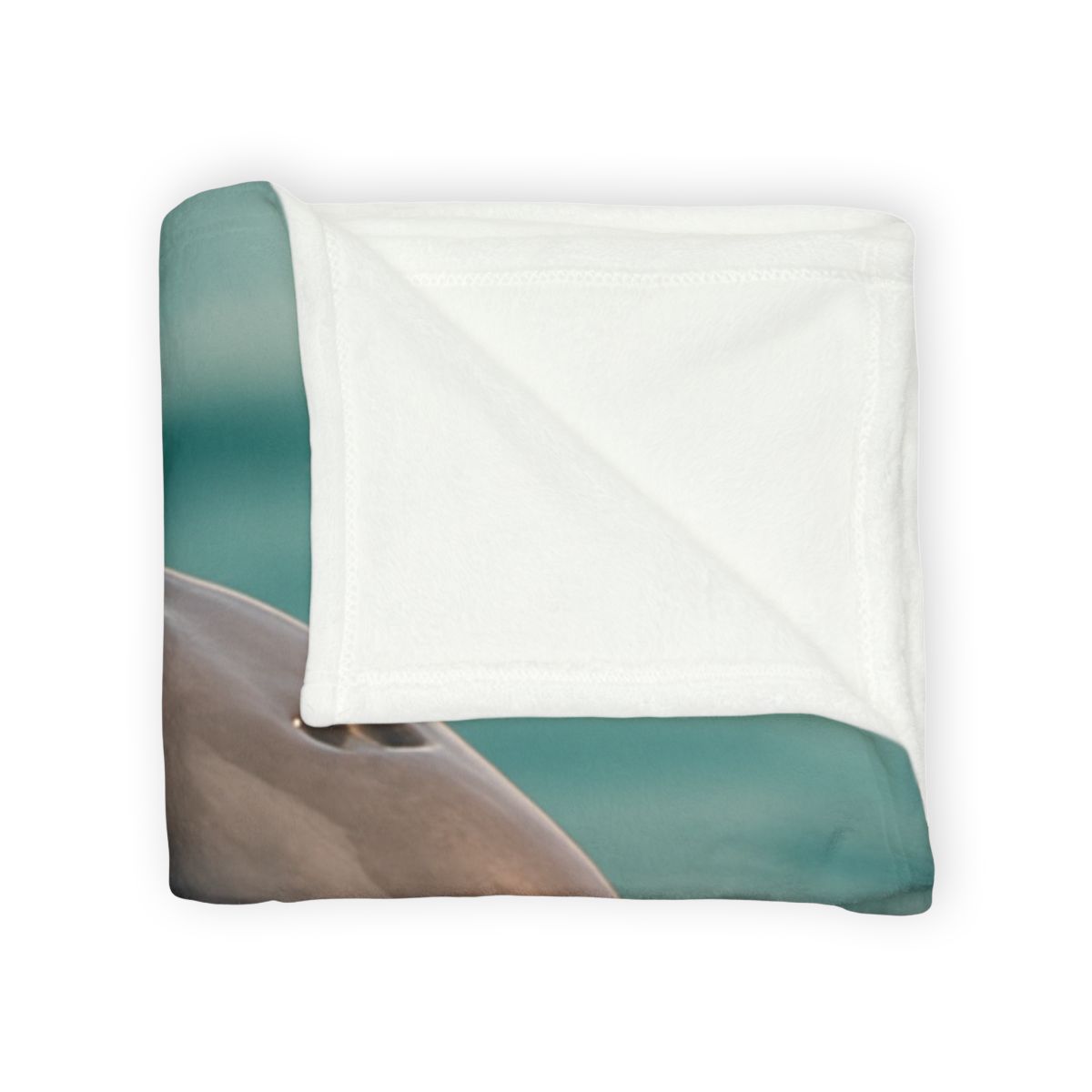 Silver Glide Bottlenose Dolphin soft fleece blankets
